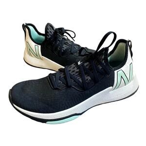 New Balance Fuelcell 100 Trainer Women's Shoe 10.5 Black Teal White Lace Up
